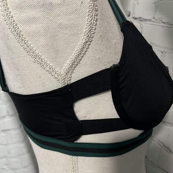 Fantasy Bra Dark Green Black - S/M - Picture 2 of 5